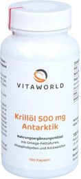 Vita World Krillöl Antarktik 500 mg Kapseln 100 Stück – Bild 1 von 1