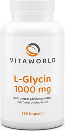 Vita World L-Glycin 1000 mg Kapseln 120 Stück vegan – Bild 1 von 1