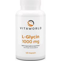 Produktbild von Vita World L-Glycin 1000 mg Kapseln 120 Stück vegan