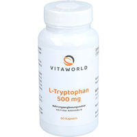 Produktbild von Vita World L-Tryptophan 500 mg Kapseln 60 Stück