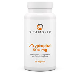 Vita World L-Tryptophan 500 mg Kapseln 60 Stück vegan – Bild 1 von 1
