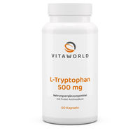 Produktbild von Vita World L-Tryptophan 500 mg Kapseln 60 Stück vegan