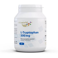 Produktbild von Vita World L-Tryptophan 500 mg Kapseln 90 Stück vegan vegetarisch glutenfrei laktosefrei ohne Zusatzstoffe