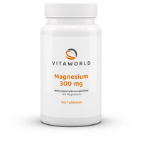 Produktbild von Vita World Magnesium 300 Tabletten vegan glutenfrei laktosefrei 150 Stück