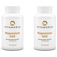 Produktbild von Vita-World Magnesium 400 Kapseln vegan glutenfrei laktosefrei 240 Stück