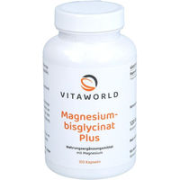 Produktbild von Vita World Magnesiumbisglycinat Plus Kapseln vegan 120 Stück