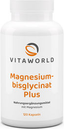 Vita World Magnesiumbisglycinat Plus Kapseln vegan 120 Stück – Bild 1 von 1