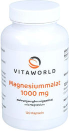 Vita World Magnesiummalat 1000 mg Kapseln 120 Stück für Erwachsene, Schwangere und Stillende – Bild 1 von 1