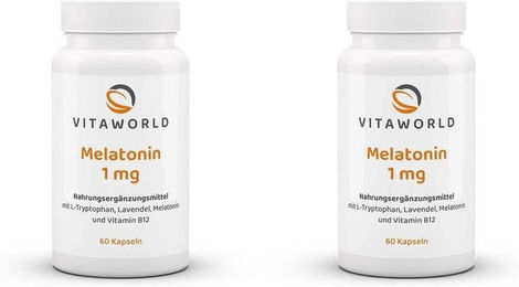 Vita-World Melatonin 1 mg Kapseln vegan 60 Stück – Bild 1 von 1