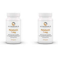 Produktbild von Vita-World Melatonin 1 mg Kapseln vegan 60 Stück