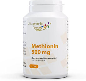Vita World Methionin 500 mg Kapseln vegan 120 Stück – Bild 1 von 1