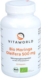 Vita World Moringa Oleifera 500 mg Bio Kapseln vegetarisch 120 Stück – Bild 1 von 1