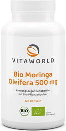 Vita World Moringa Oleifera 500 mg Kapseln Bio vegan 120 Stück – Bild 1 von 1