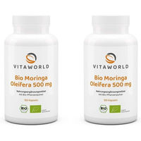 Produktbild von Vita-World Moringa Olifera 500 mg Bio Kapseln vegetarisch 120 Stück