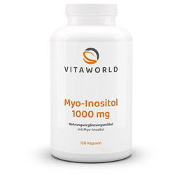 Vita World Myo-Inositol 1000 mg Kapseln 120 Stück vegan glutenfrei laktosefrei – Bild 1 von 2