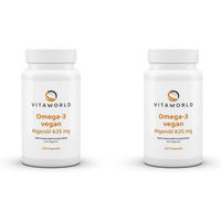 Produktbild von Vita-World Omega-3 Algenöl vegan Kapseln 120 Stück