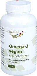 Vita World Omega-3 Vegan Algenöl Kapseln 120 Stück – Bild 1 von 1