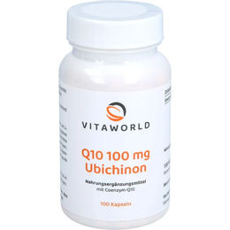 Vita World Q10 Ubichinon 100 mg Kapseln vegetarisch 100 Stück – Bild 1 von 1