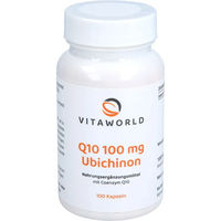 Produktbild von Vita World Q10 Ubichinon 100 mg Kapseln vegetarisch 100 Stück