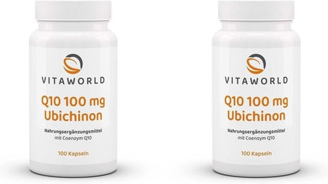 Vita-World Q10 Ubichinon 100 mg vegetarische Kapseln – Bild 1 von 1