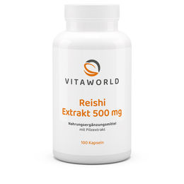 Vita World Reishi Extrakt 500 mg Kapseln 100 Stück vegan – Bild 1 von 1