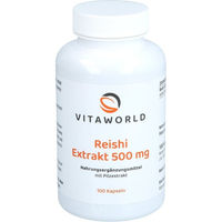 Produktbild von Vita World Reishi Extrakt 500 mg Kapseln vegetarisch