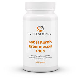 Vita World Sabal-Kürbis-Brennnessel Plus Kapseln vegan glutenfrei laktosefrei 60 Stück – Bild 1 von 1