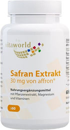 Vita World Safran-Extrakt 30 mg Kapseln vegan 60 Stück – Bild 1 von 1