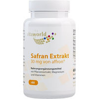 Produktbild von Vita World Safran-Extrakt 30 mg Kapseln vegan 60 Stück