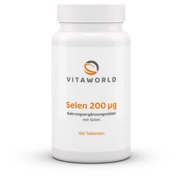 Vita World Selen 200 µg Tabletten vegan 100 Stück – Bild 1 von 1