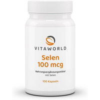 Produktbild von Vita World Selen Natriumselenit 100 mcg Kapseln vegetarisch 100 Stück