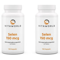 Produktbild von Vita-world Selen Natriumselenit 150 mcg Kapseln vegetarisch 100 Stück