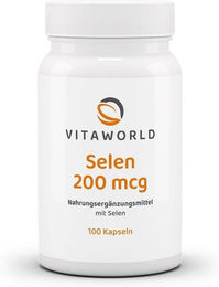 Vita World Selen Natriumselenit 200 mcg Kapseln vegan 100 Stück – Bild 1 von 1