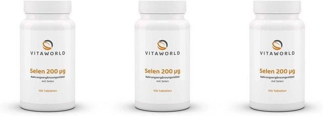 Vita-World Selen Natriumselenit 200 mcg Tabletten – Bild 1 von 1
