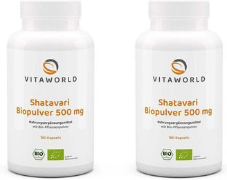 Vita-World Shatavari Bio Kapseln 180 Stück – Bild 1 von 1