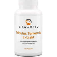 Produktbild von Vita World Tribulus Terrestris Extrakt 500 mg, 100 Kapseln, vegan und laktosefrei