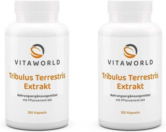 Vita-World Tribulus Terrestris Extrakt Kapseln vegan glutenfrei laktosefrei 200 Stück – Bild 1 von 1
