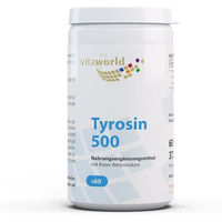 Produktbild von Vita World Tyrosin 500 Kapseln vegan glutenfrei laktosefrei 60 Stück