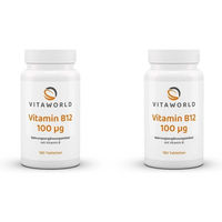 Produktbild von Vita-World Vitamin B12 100 µg Tabletten 180 Stück vegan glutenfrei laktosefrei
