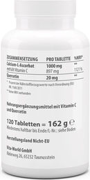 Vita World Vitamin C 1000 gepuffert mit Quercetin Tabletten 120 Stück – Bild 1 von 1
