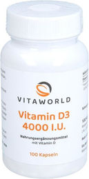 Vita World Vitamin D3 4000 IE Kapseln 100 Stück – Bild 1 von 1