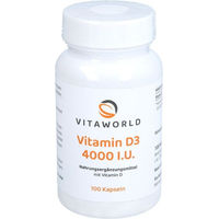 Produktbild von Vita World Vitamin D3 4000 IE Kapseln 100 Stück