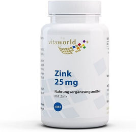 Vita World Zink Bisglycinat 25 mg Tabletten für Sportler sowie Schwangere und Stillende 365 Stück – Bild 1 von 1