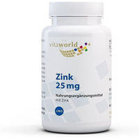 Produktbild von Vita World Zink Bisglycinat 25 mg Tabletten für Sportler sowie Schwangere und Stillende 365 Stück