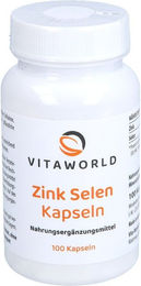 Vita World Zink Selen Kapseln mit 15 mg Zink Gluconat und 100 µg Selen vegetarisch 100 Stück – Bild 1 von 1