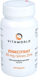 Vita World Zinkcitrat 30 mg Kapseln 60 Stück – Bild 1 von 1