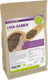 Vita2You Chia Samen Salvia Hispanica vegan vegetarisch 5 x 1kg – Bild 1 von 2