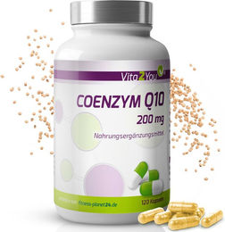 Vita2You Coenzym Q10 Ubiquinon 200 mg Kapseln vegan und vegetarisch 120 Stück – Bild 1 von 4