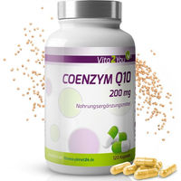 Produktbild von Vita2You Coenzym Q10 Ubiquinon 200 mg Kapseln vegan und vegetarisch 120 Stück