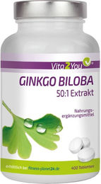 Vita2You Ginkgo Biloba Tabletten 400 mg – Bild 1 von 4